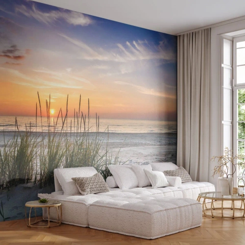 Fototapet Premium Sand - Titta, tänk, känn - Landskap, Strand, Hav - 400x280 cm