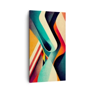 Canvastavla - Bild på duk - Intensiv komposition - 45x80 cm