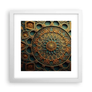 Affisch i vit ram - I ett arabiskt klimat - 30x30 cm