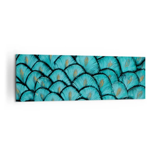Canvastavla - Bild på duk - Den stora fjädergalan - 160x50 cm
