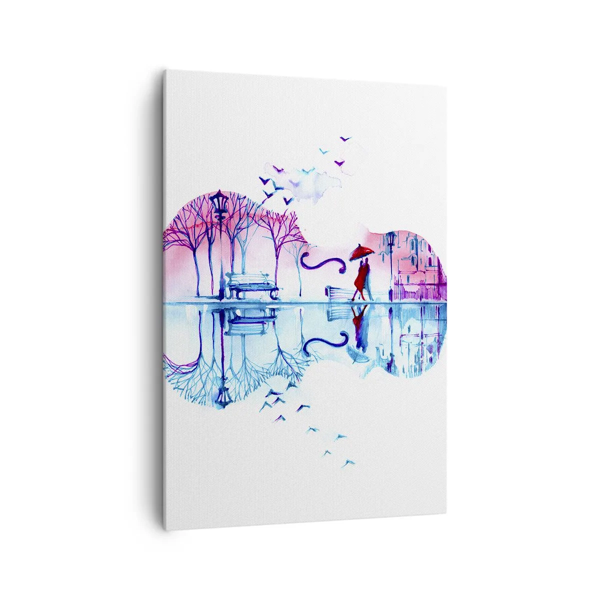 Canvastavla - Bild på duk - Regnmusik - 70x100 cm