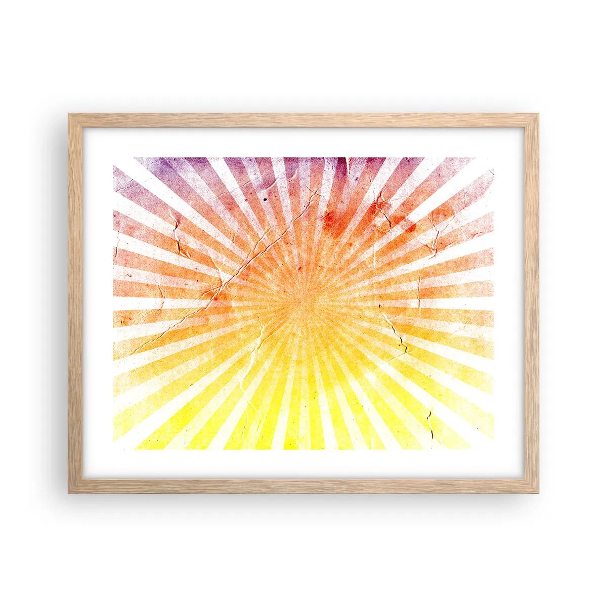 Affisch i ram av ljusek - Solupp- och nedgångar - 50x40 cm