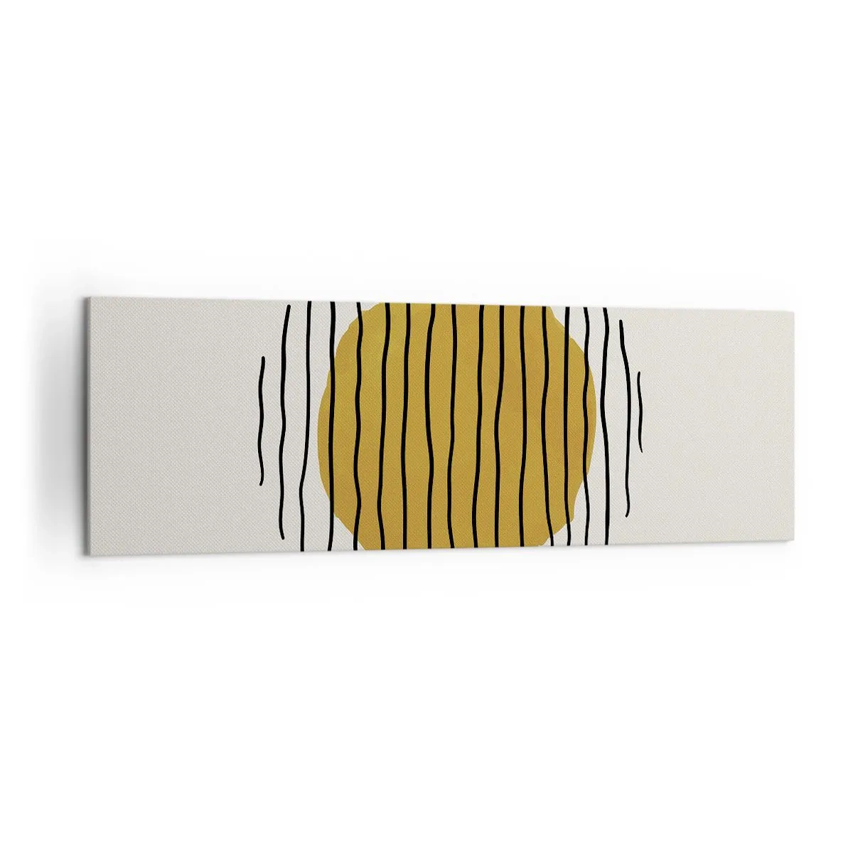 Canvastavla - Bild på duk - Abstraktion som darrar av glöd - 160x50 cm
