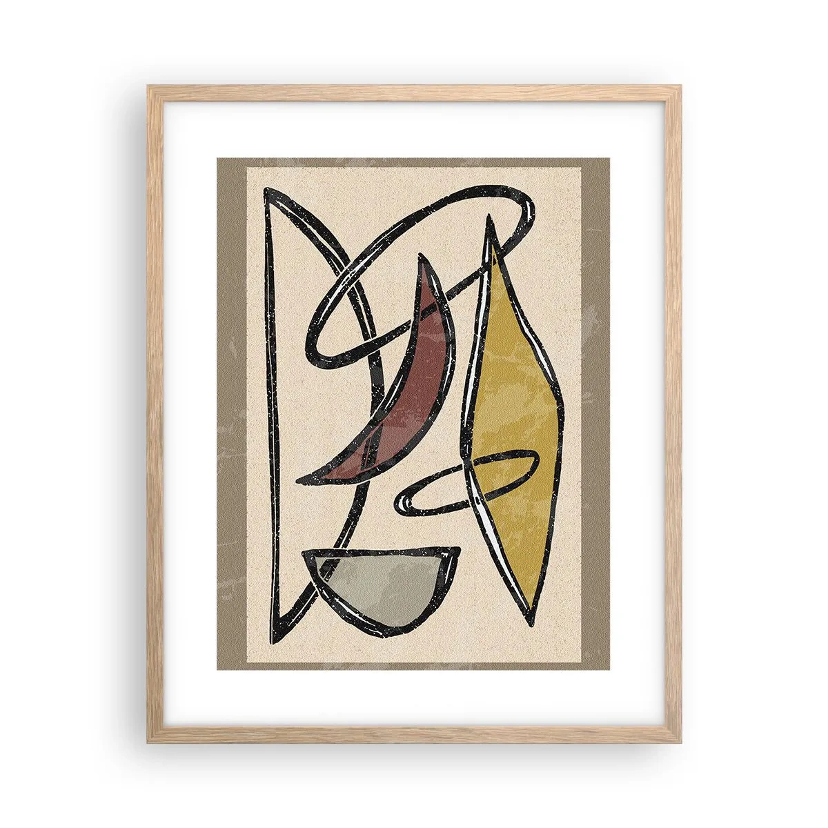 Affisch i ram av ljusek - Vertikaler och nivåer - 40x50 cm