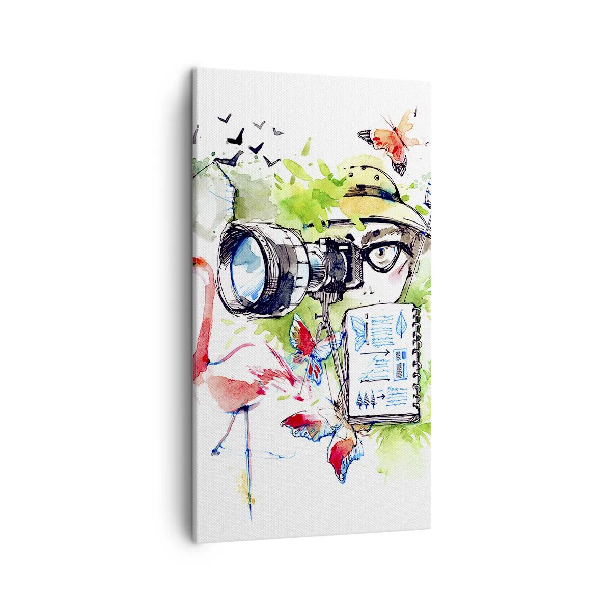 Canvastavla - Bild på duk - I resenärens objektiv - 45x80 cm