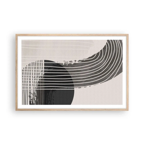 Affisch i ram av ljusek - Dit och tillbaka - 91x61 cm