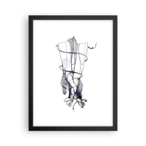 Affisch i svart ram - Smekningens studie - 30x40 cm