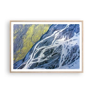 Affisch i ram av ljusek - Naturens grottmålningar - 100x70 cm