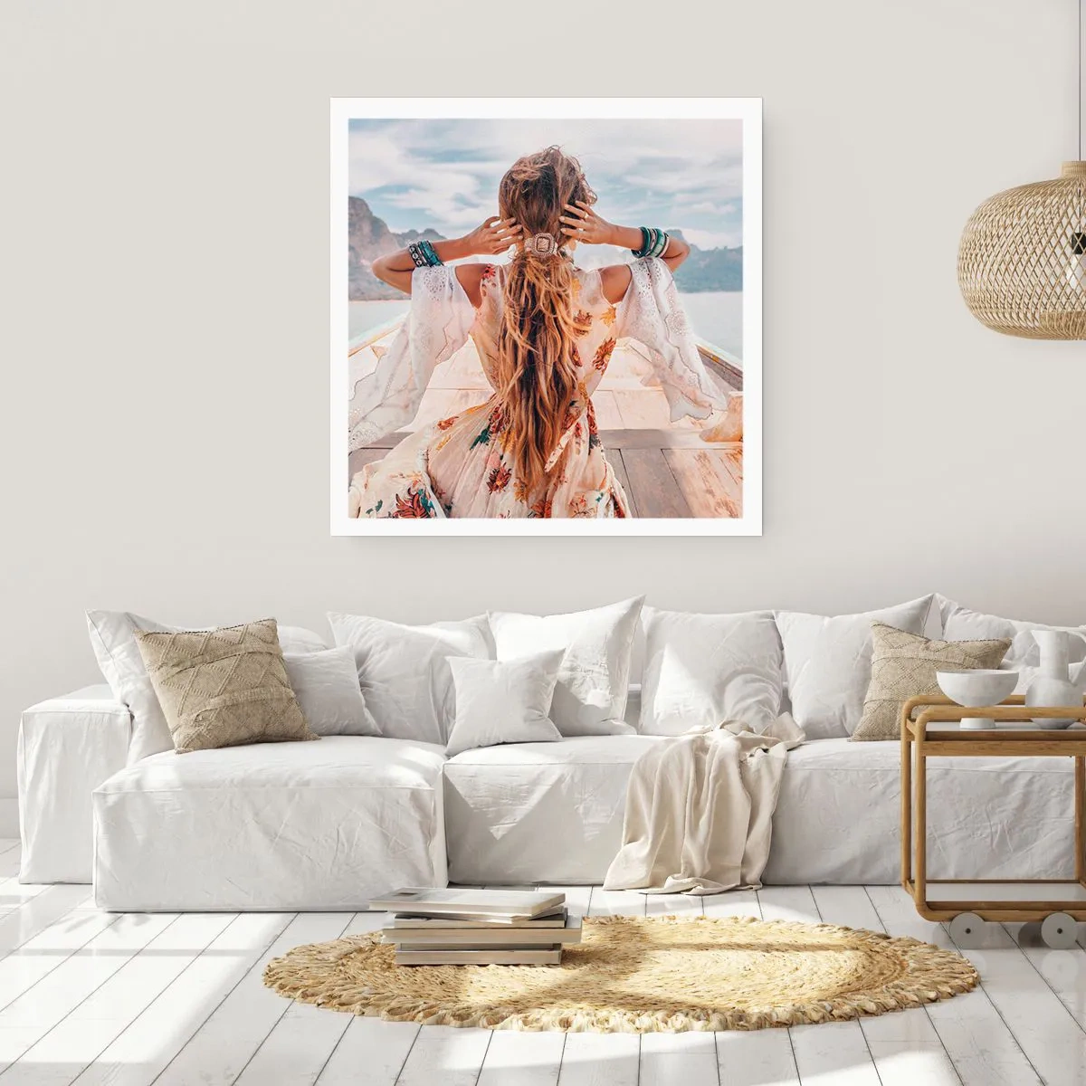 Affisch - På väg mot lycka - 40x40 cm