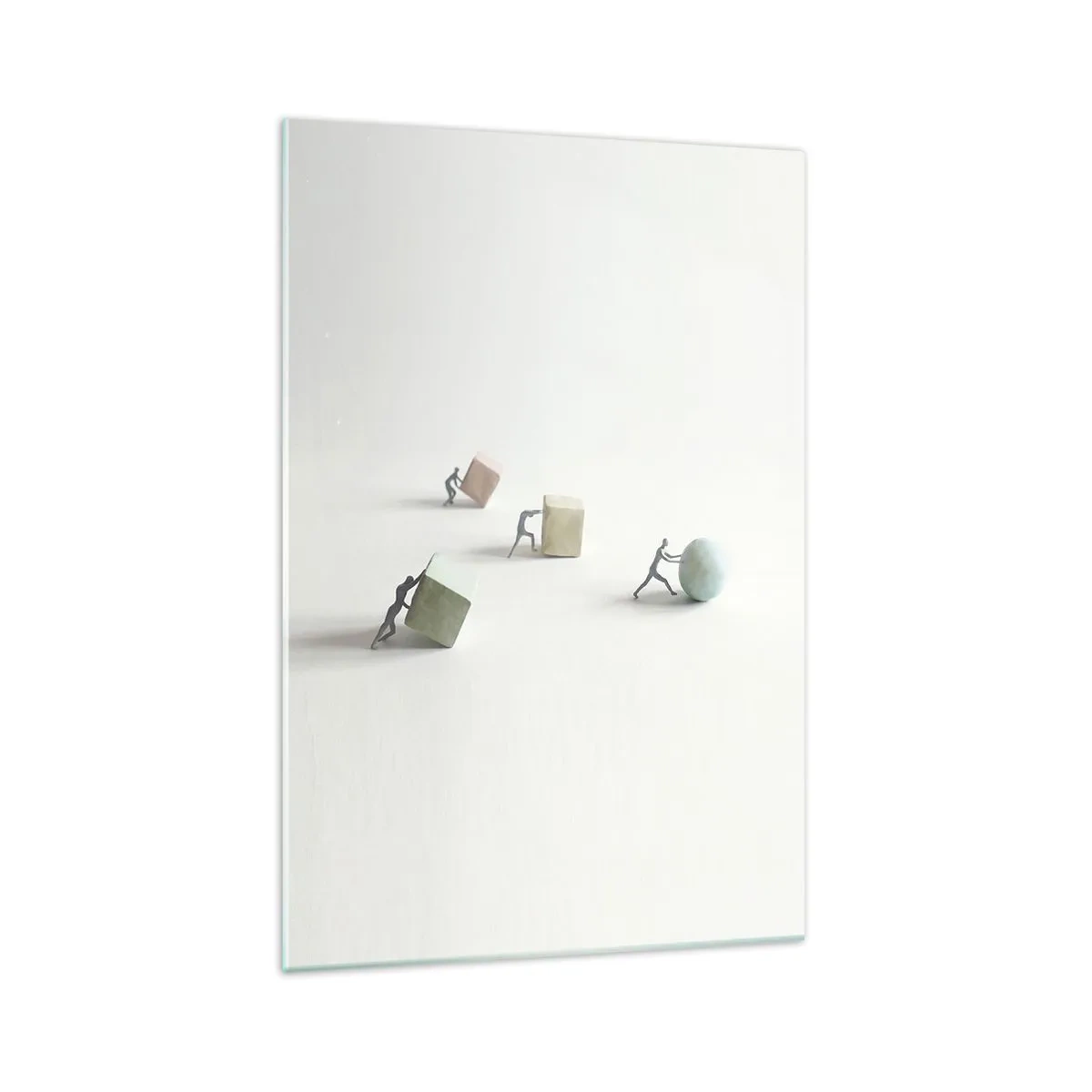 Glastavla - Bild på glas - Livet leker - 70x100 cm