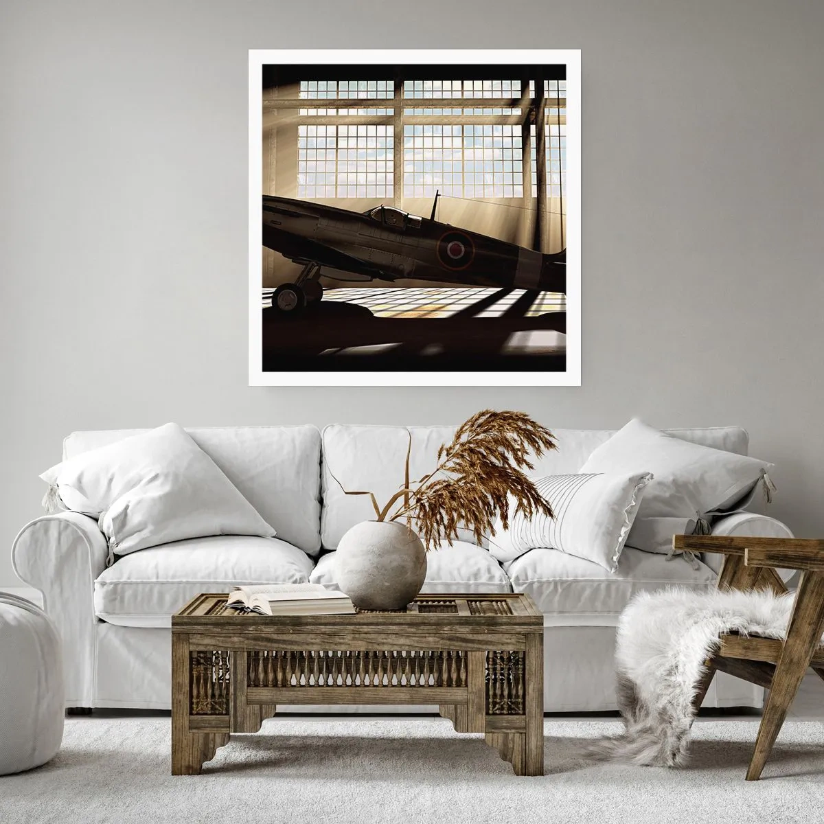 Affisch - Kämpens vila - 50x50 cm