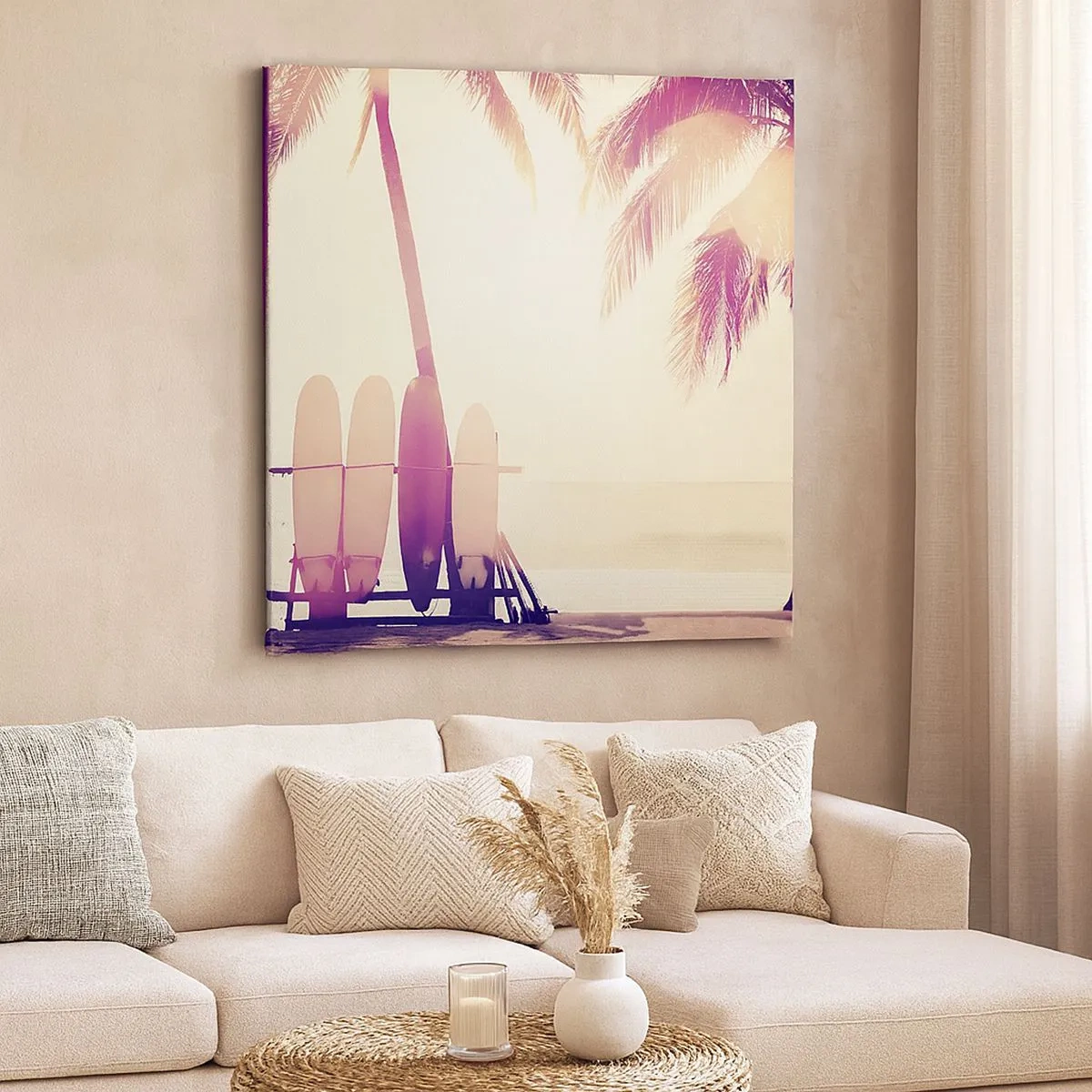 Canvastavla - Bild på duk - Det blir en underbar dag - 30x30 cm