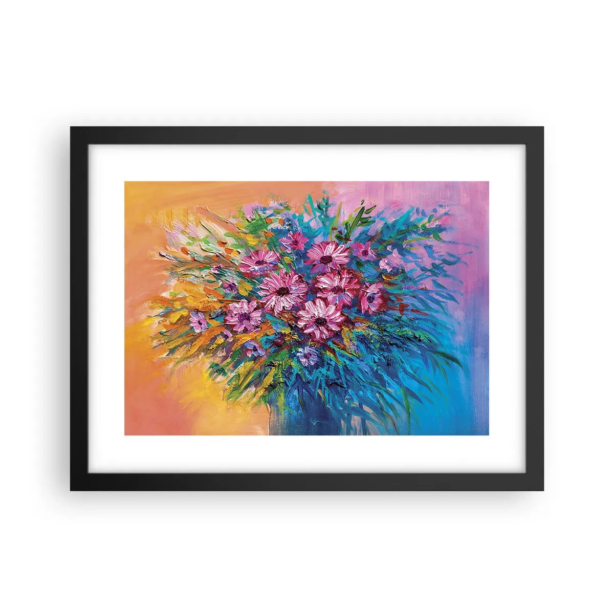 Affisch i svart ram - Livets energi - 40x30 cm