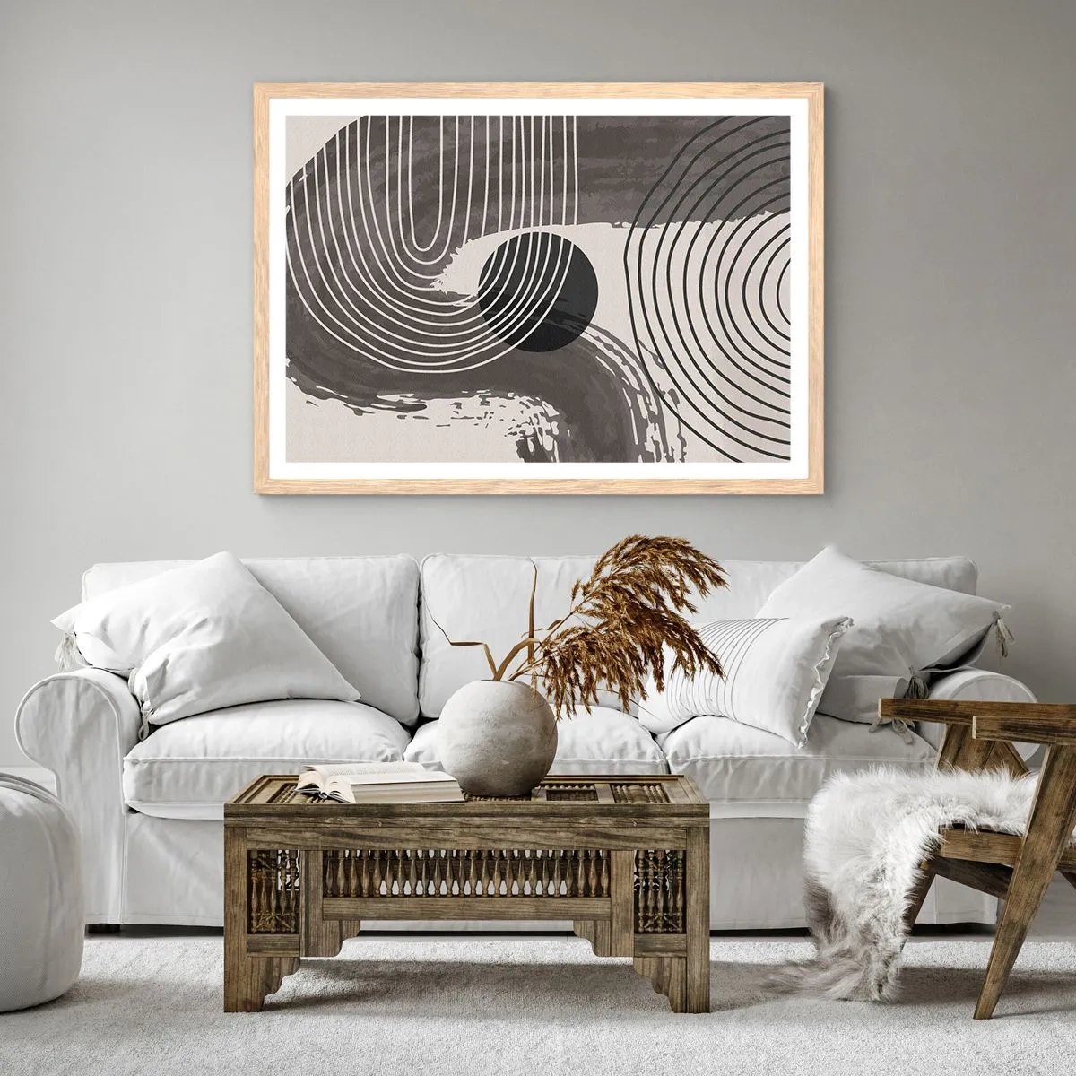 Affisch i ram av ljusek - Ovalen vinner - 100x70 cm