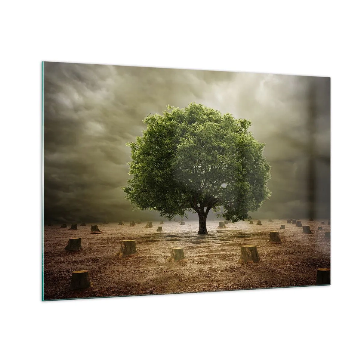 Glastavla - Bild på glas - Hela hoppet - 100x70 cm