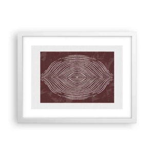 Affisch i vit ram - Rymden talar - 40x30 cm