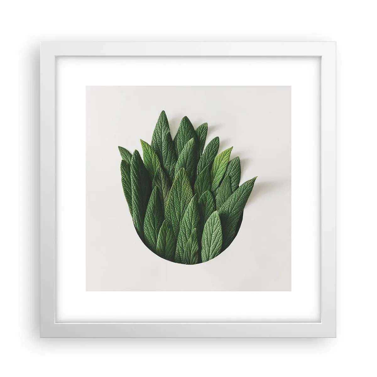 Affisch i vit ram - Ostoppbar nyfikenhet - 30x30 cm