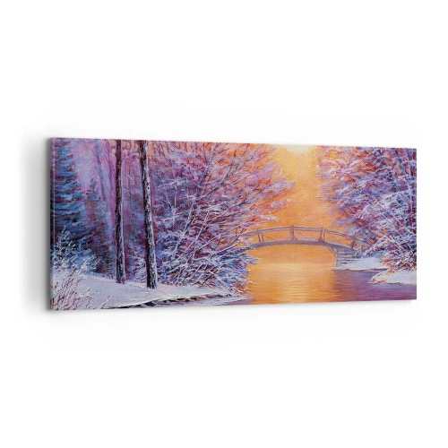 Canvastavla - Bild på duk - Låt oss mötas här - 100x40 cm
