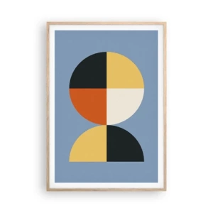 Affisch i ram av ljusek - Titta och räkna - 70x100 cm