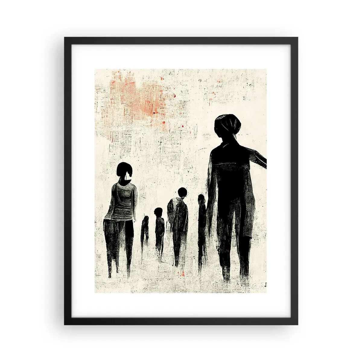 Affisch i svart ram - Mot ensamhet - 40x50 cm