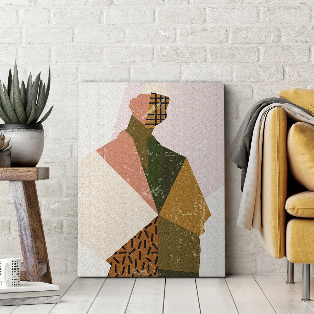 Canvastavla - Bild på duk - Människan - en komplex varelse - 55x100 cm