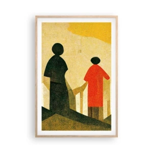 Affisch i ram av ljusek - Det är fortfarande långt kvar - 61x91 cm