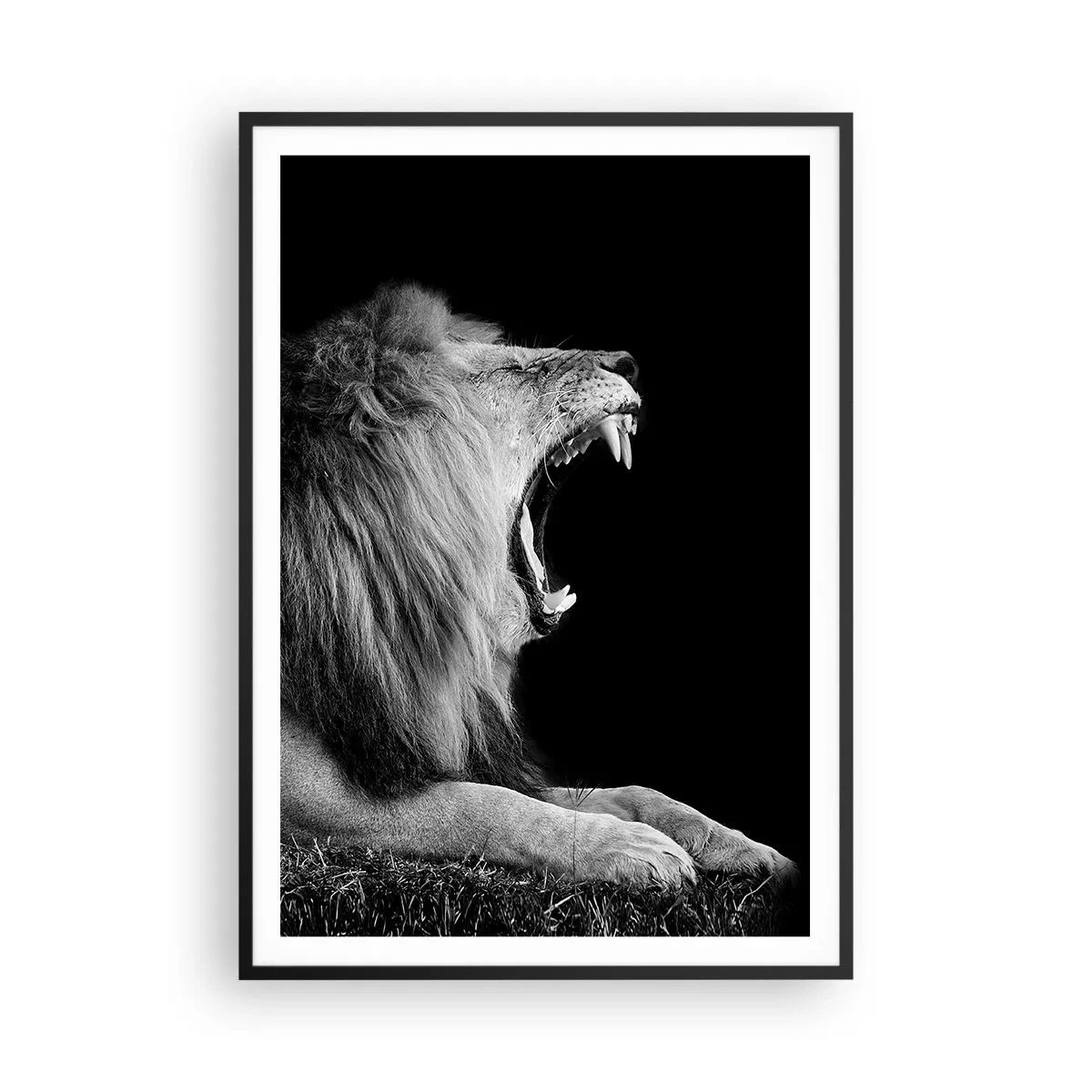 Affisch i svart ram - Utan någon tvekan - 70x100 cm