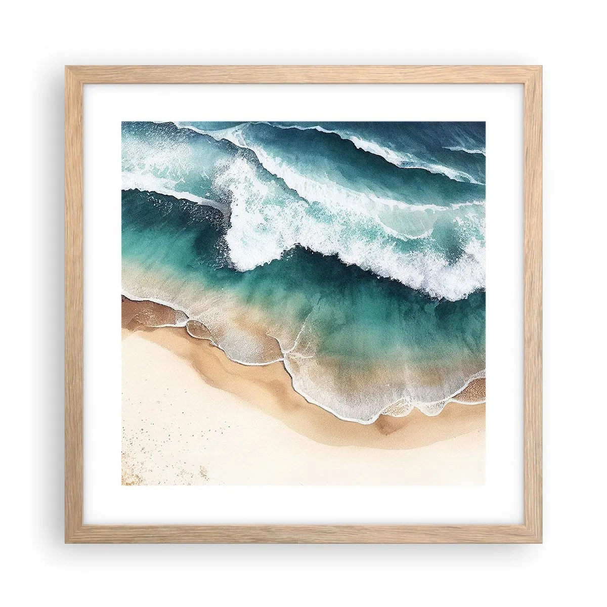 Affisch i ram av ljusek - Ett evigt möte - 40x40 cm