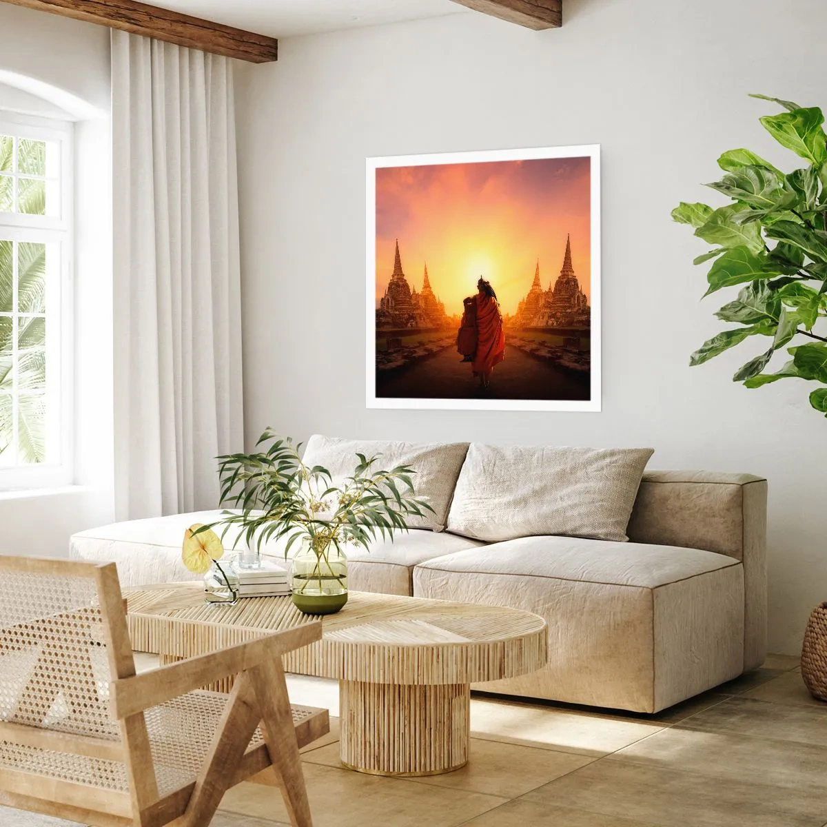 Affisch - I lugn genom evigheten - 60x60 cm