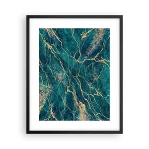 Affisch i svart ram - Guldåder - 40x50 cm