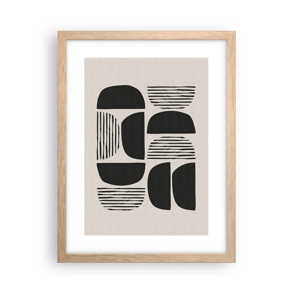 Affisch i ram av ljusek - Arrangemang med halvor - 30x40 cm