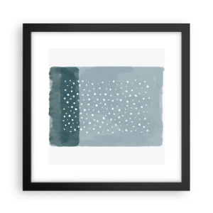 Affisch i svart ram - Uppstådda ur det blåa - 30x30 cm