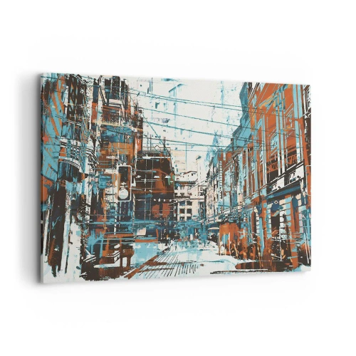 Canvastavla - Bild på duk - Igenkänd stadsled - 100x70 cm