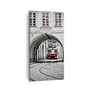 Canvastavla - Bild på duk - Genom stadens labyrint - 65x120 cm