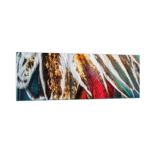 Glastavla - Bild på glas - flyghemligheter - 90x30 cm