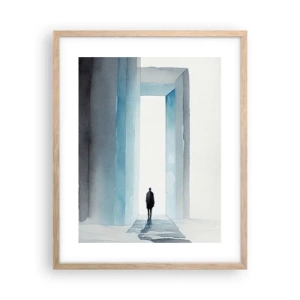 Affisch i ram av ljusek - Lev utan gränser - 40x50 cm