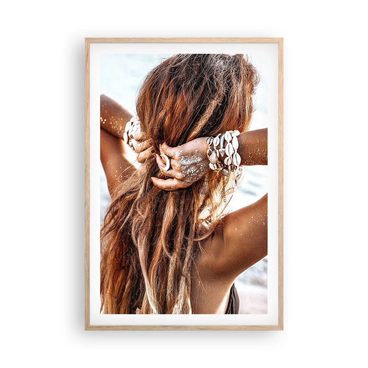 Affisch i ram av ljusek - Vattnets och solens syster - 61x91 cm