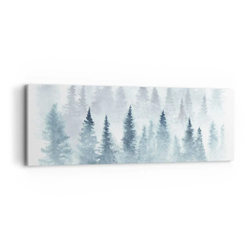 Canvastavla - Bild på duk - Insvepta i dimma - 90x30 cm