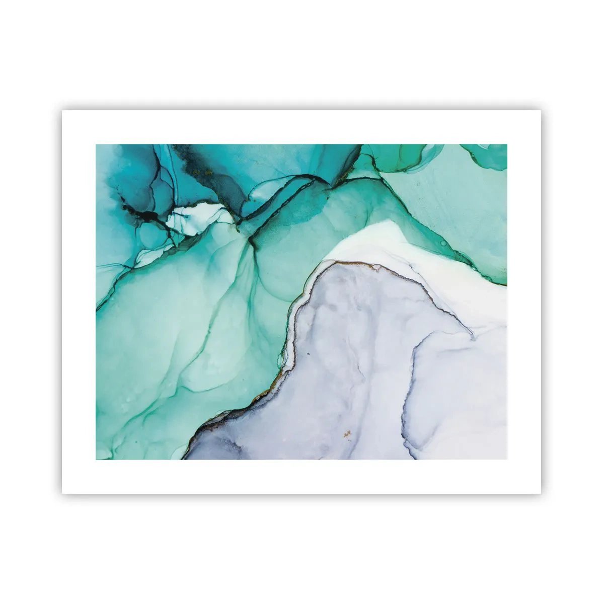 Affisch - En studie i turkos - 50x40 cm