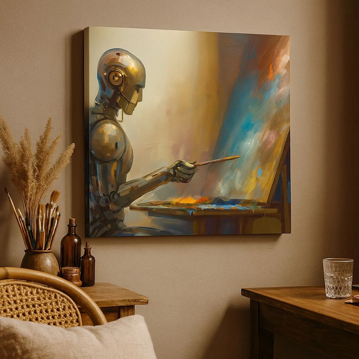 Canvastavla - Bild på duk - Framtidens konst - 30x30 cm