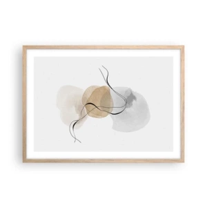 Affisch i ram av ljusek - Luftpärlor - 70x50 cm