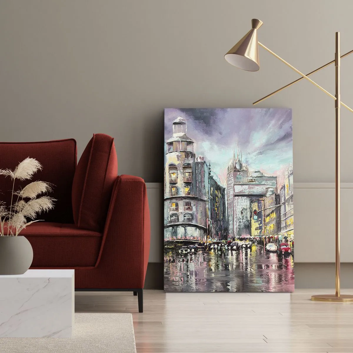 Canvastavla - Bild på duk - Det blir en lyckad kväll - 50x70 cm