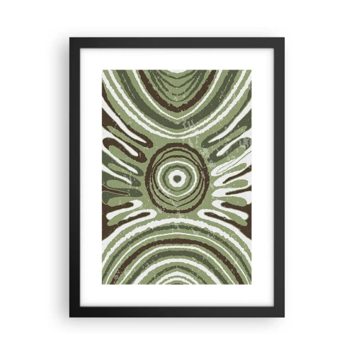 Affisch i svart ram - Explosion av känslor - 30x40 cm