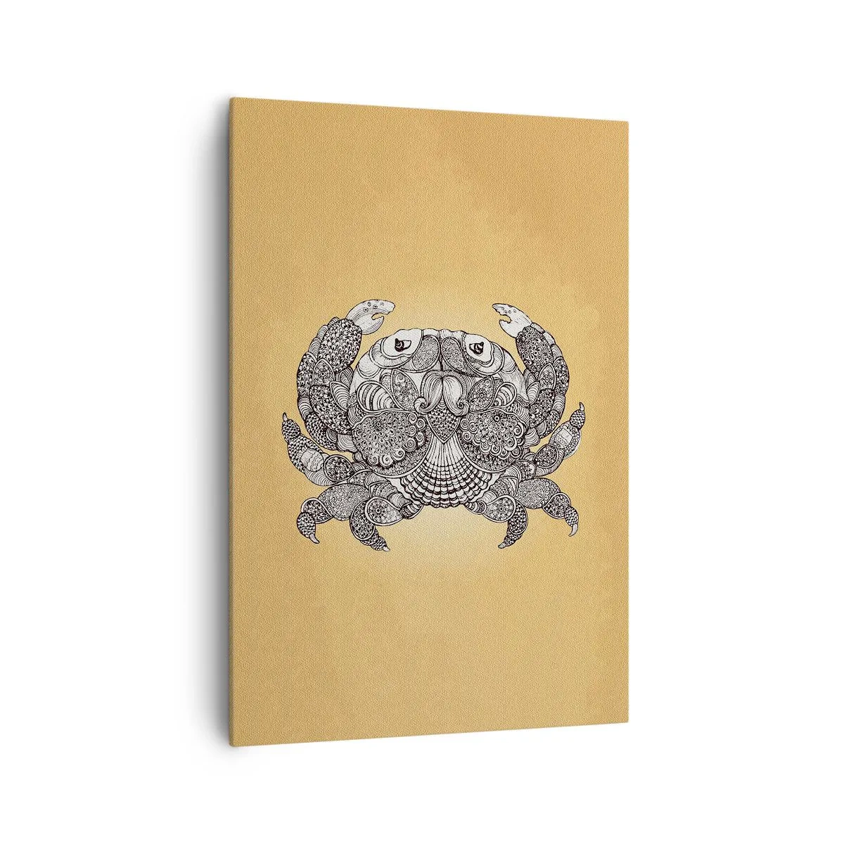 Canvastavla - Bild på duk - Herr Krabba berättar - 70x100 cm