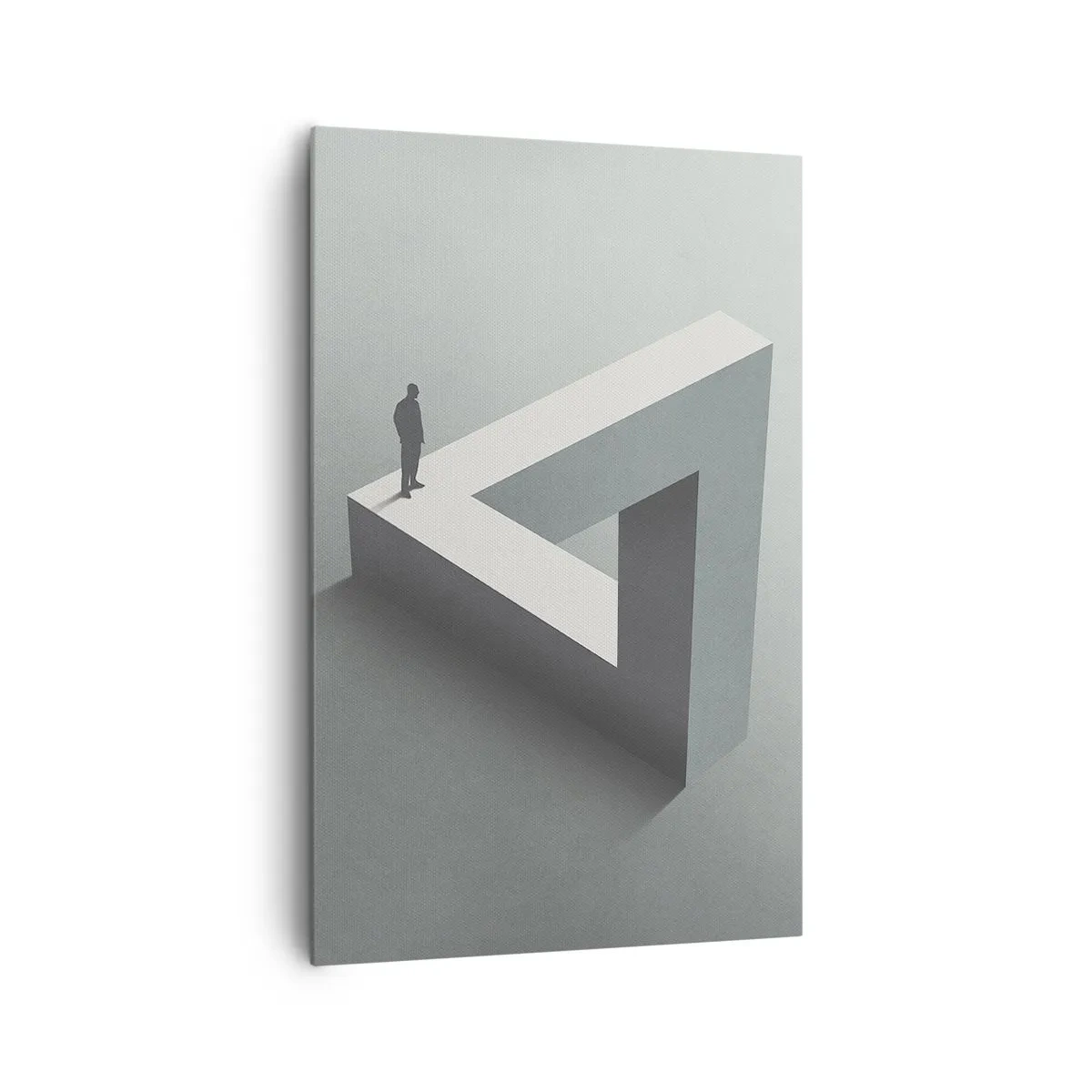 Canvastavla - Bild på duk - Och ändå möjligt - 80x120 cm