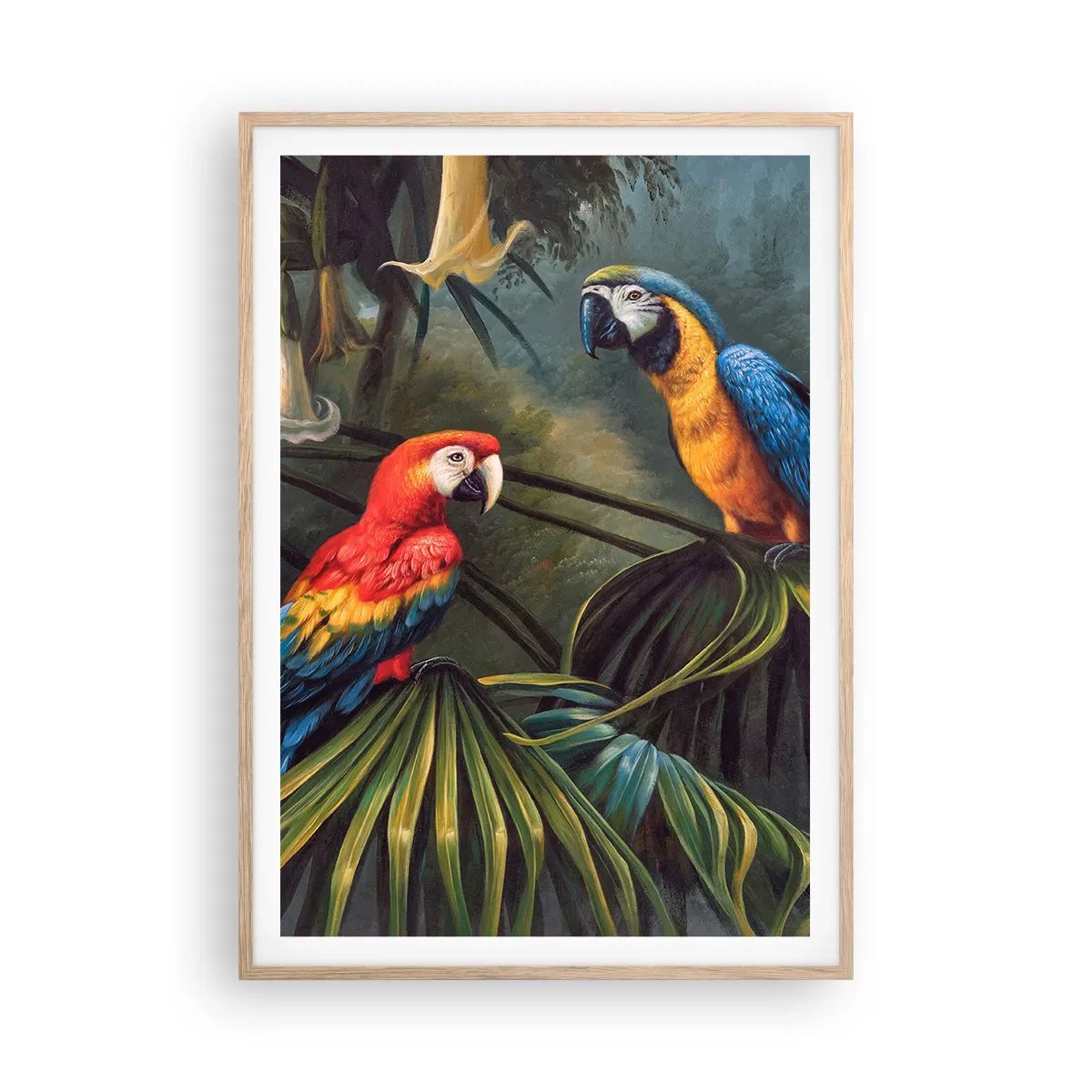 Affisch i ram av ljusek - Romantiken i tropikerna - 70x100 cm