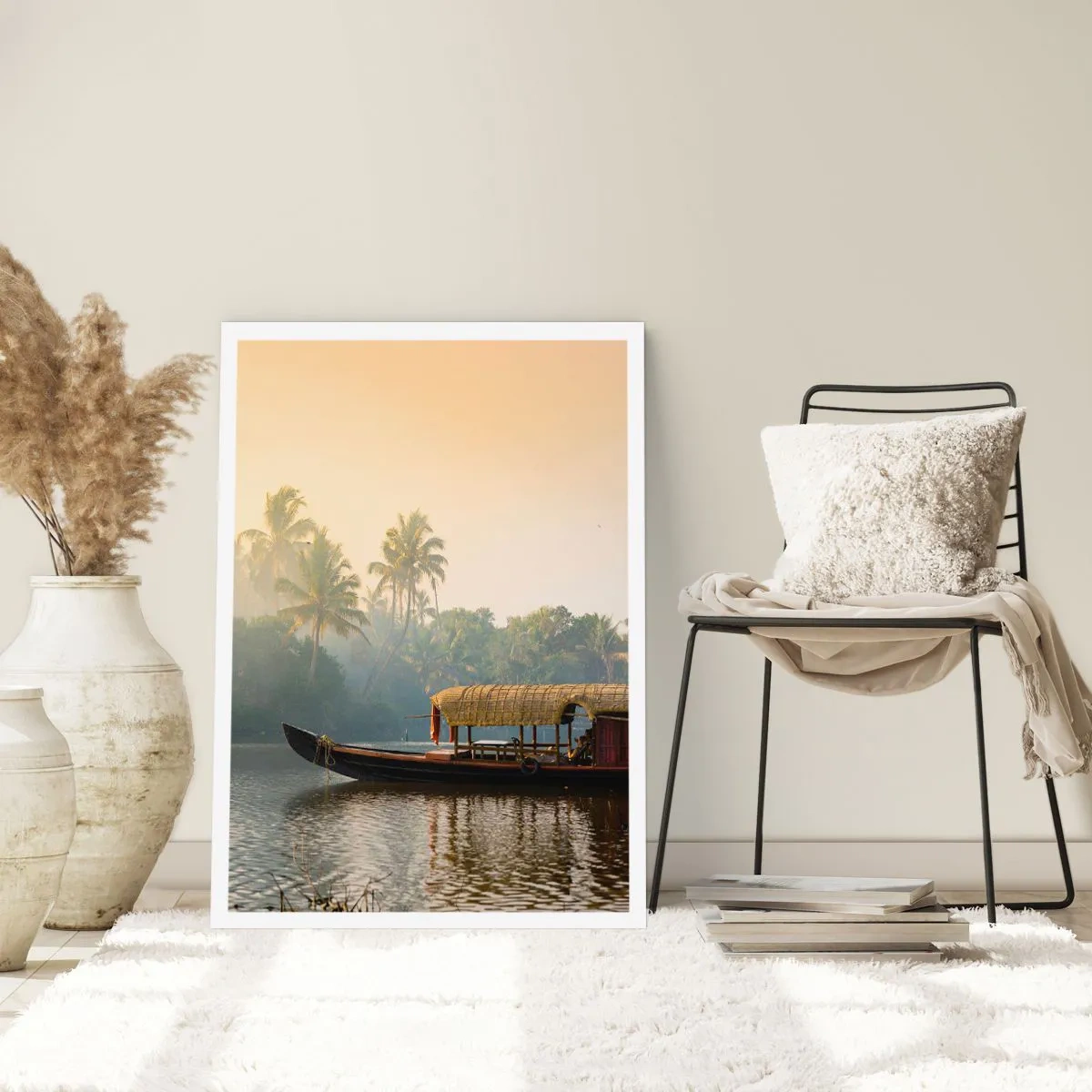 Affisch - Hus på floden - 30x40 cm