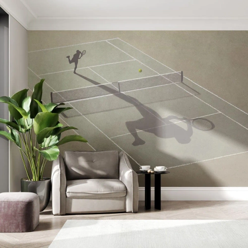 Fototapet Standard Eco - Övervinna sig själv - Tennis, Domstolar, Sport - 400x280 cm