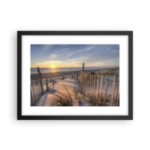 Affisch i svart ram - Vindens sken och skugga - 40x30 cm