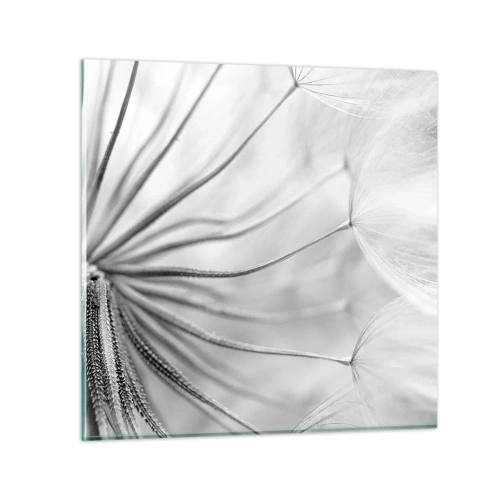 Glastavla - Bild på glas - Blåsande, flygande drakar - 40x40 cm